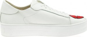 Wolski Białe tenisówki skórzane z haftem J. -36 5