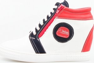 Wolski Sneakersy koturny skórzane białe J. Wolski-38 1