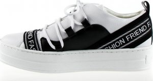 Wolski Tenisówki skórzane z napisami J. -36 3