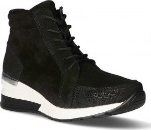 Filippo Sneakersy skórzane wysokie wężowe czarne-37 2