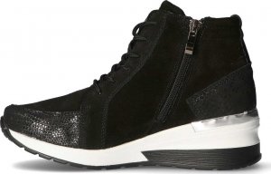 Filippo Sneakersy skórzane wysokie wężowe czarne-37 3