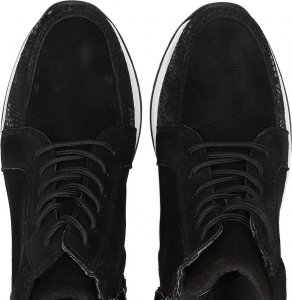 Filippo Sneakersy skórzane wysokie wężowe czarne-37 6