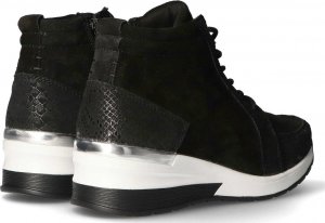 Filippo Sneakersy skórzane wysokie wężowe czarne-37 7