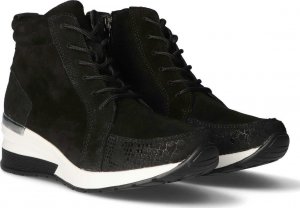 Filippo Sneakersy skórzane wysokie wężowe czarne-37 8