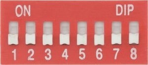 AJmaker Przełącznik DS-08 DIP SWITCH 8 pozycyjny 1