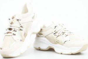 Seastar Sneakersy z mieniącą się siateczką złote-41 4