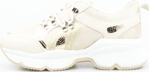 Seastar Sneakersy z mieniącą się siateczką złote-41 5