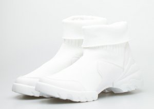 Seastar Sneakersy ze skarpetką białe-39 5