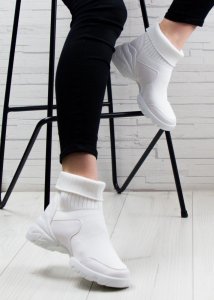 Seastar Sneakersy ze skarpetką białe-40 6