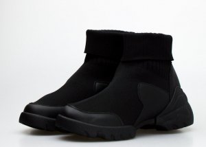 Seastar Sneakersy ze skarpetką czarne-39 4