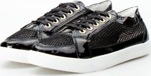 Seastar Tenisówki ażurowe lakierowane czarne-38 4