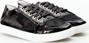 Seastar Tenisówki ażurowe lakierowane czarne-38 5