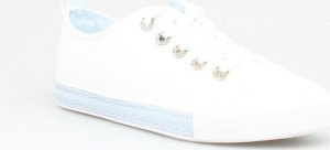 Seastar Tenisówki z ozdobnymi oczkami białe niebieskie-38 2