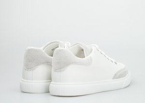 Seastar Tenisówki z szarymi zamszowymi wstawkami białe-40 6