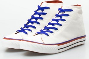 Seastar Trampki z kolorowym wiązaniem białe-37 5