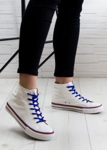 Seastar Trampki z kolorowym wiązaniem białe-38 3