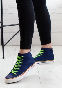 Seastar Trampki z kolorowym wiązaniem granatowe-37 7