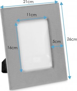 Ramka AmeliaHome AmeliaHome Ramka na zdjęcia VELVO 21X26 kremowa 4