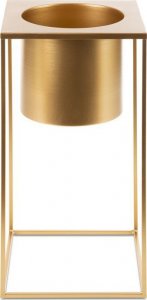 Eurofirany Donica dekoracyjna metalowa 20X40 złota 1