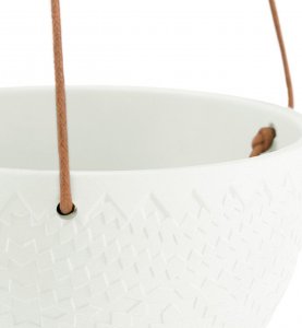 AmeliaHome AmeliaHome Donica ceramiczna wisząca LOKA 15,4X10 kremowa 2