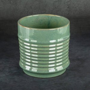 Eurofirany Donica ceramiczna SAMI 17X17X17 zielona x2 1