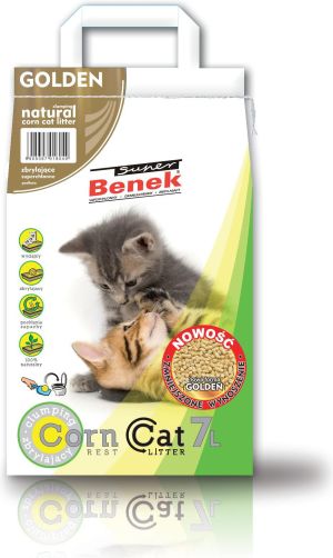 Żwirek dla kota Super Benek Corn Golden Naturalny 7 l 1