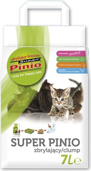 Żwirek dla kota Super Benek Pinio Clamp Naturalny 7 l 1