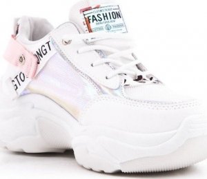 BELLO STAR Tenisówki sportowe biało-różowe-39 2