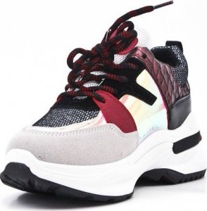 BELLO STAR Tenisówki sportowe na koturnie czerwone-37 2