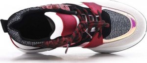 BELLO STAR Tenisówki sportowe na koturnie czerwone-38 3