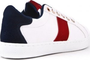 BELLO STAR Trampki eko skóra z czerwonym paskiem białe-39 4