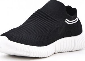 BELLO STAR Trampki wsuwane na koturnie czarne-37 2