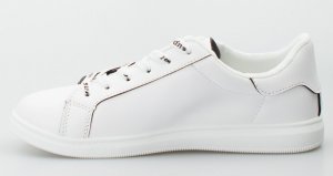 Estetino Tenisówki białe z czarnym motywem-38 3