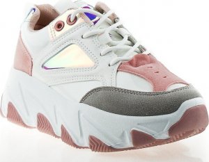 Estetino Tenisówki sportowe białe z neonowymi wstawkami-37 2