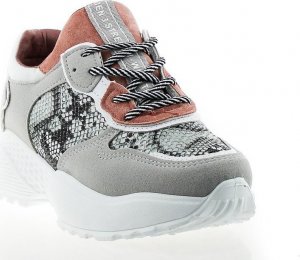 Estetino Tenisówki sportowe z wężowym wzorkiem szare-38 2