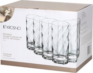 Krosno Szklanki do drinków Romance KROSNO HANDMADE 6 szt 5