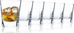 Krosno Szklanki do whisky Caro KROSNO 6x 280ml kwadratowe handmade 4