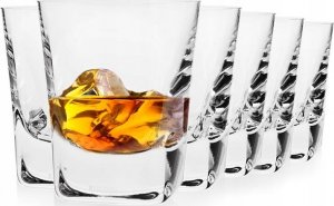 Krosno Szklanki do whisky Caro KROSNO 6x 280ml kwadratowe handmade 5