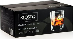 Krosno Szklanki do whisky Caro KROSNO 6x 280ml kwadratowe handmade 10