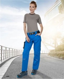 Ardon DAMSKIE SPODNIE DO PASA H9317 - ARDON damski fason i sylwetka 35% bawełna, 65 % poliester - Niebieski H9409 36 1