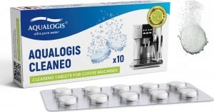 AQUALOGIS Cleaneo Tabletki Czyszczące do Ekspresu Jura Philips Siemens Melitta 10szt 1