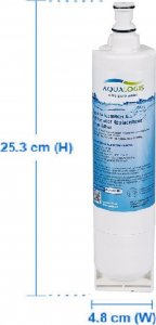 AQUALOGIS Filtr AL-508SBS Do Lodówki Whirlpool ARISTON HOTPOINT SBS002 Zamiennik 3