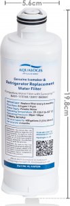 AQUALOGIS Filtr AL-HAFQIN Do Lodówki Samsung DA97-17376B HAF-QIN/EXP Zamiennik 2