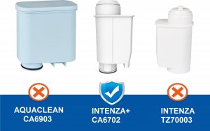 AQUALOGIS Filtr AL-Inte+ Do Ekspresu Saeco Philips Zamiennik Intenza+ CA6702 6szt 7