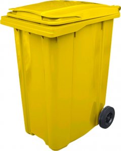 ARS Pojemnik do segregacji odpadów na kółkach pojemność 360 l (kolor żółty) 1