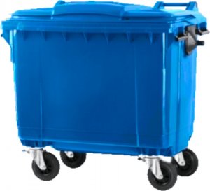 ARS Pojemnik do segregacji odpadów na kółkach pojemność 1100 l (kolor niebieski) 1