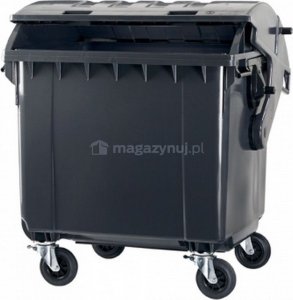 ARS Pojemnik do segregacji odpadów na kółkach, półokrągła pokrywa pojemność 1100 l (kolor niebieski) 2