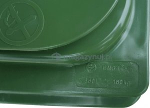 ARS Pojemnik do segregacji odpadów na kółkach pojemność 360 l (kolor antracyt) 4