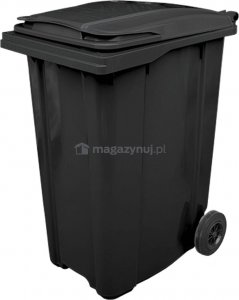 ARS Pojemnik do segregacji odpadów na kółkach pojemność 360 l (kolor antracyt) 7
