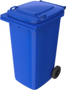 ARS Pojemnik do segregacji odpadów na kółkach pojemność 240 l (kolor niebieski) 1